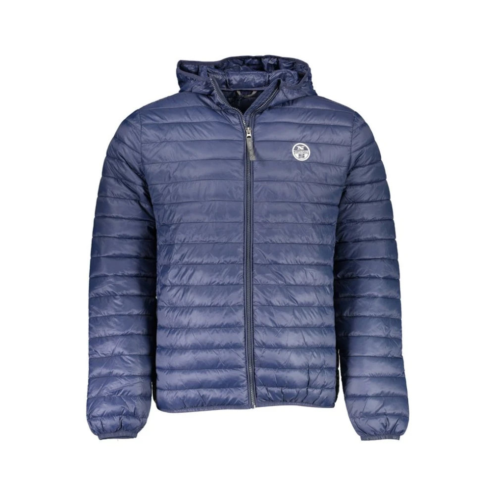 North Sails Men's Blue Winter Jackets, Xl, Lightweight Hooded Jacket