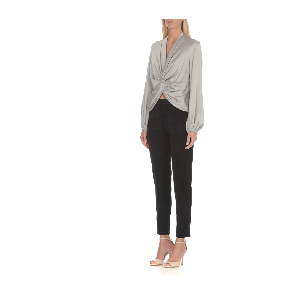 D.Exterior Zwarte Corduroy Broek voor Vrouwen Black Dames