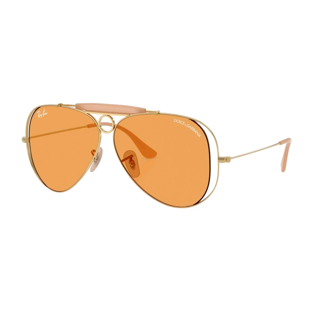 Ray - Ban Unisex Gold/Orange Rb3138m 001/7 Sunglasses Metal Pilot Normal - Image 3