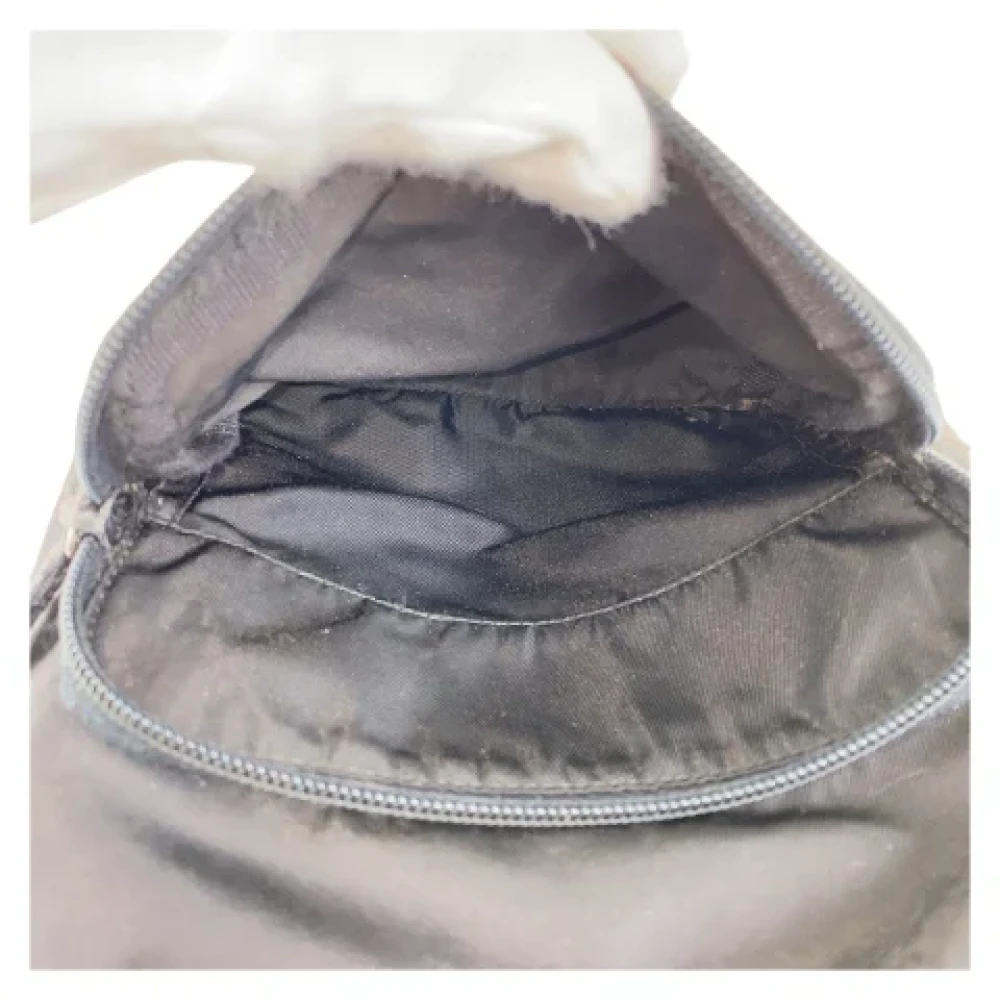 Prada Vintage Pre-owned Canvas prada-bags Black Dames