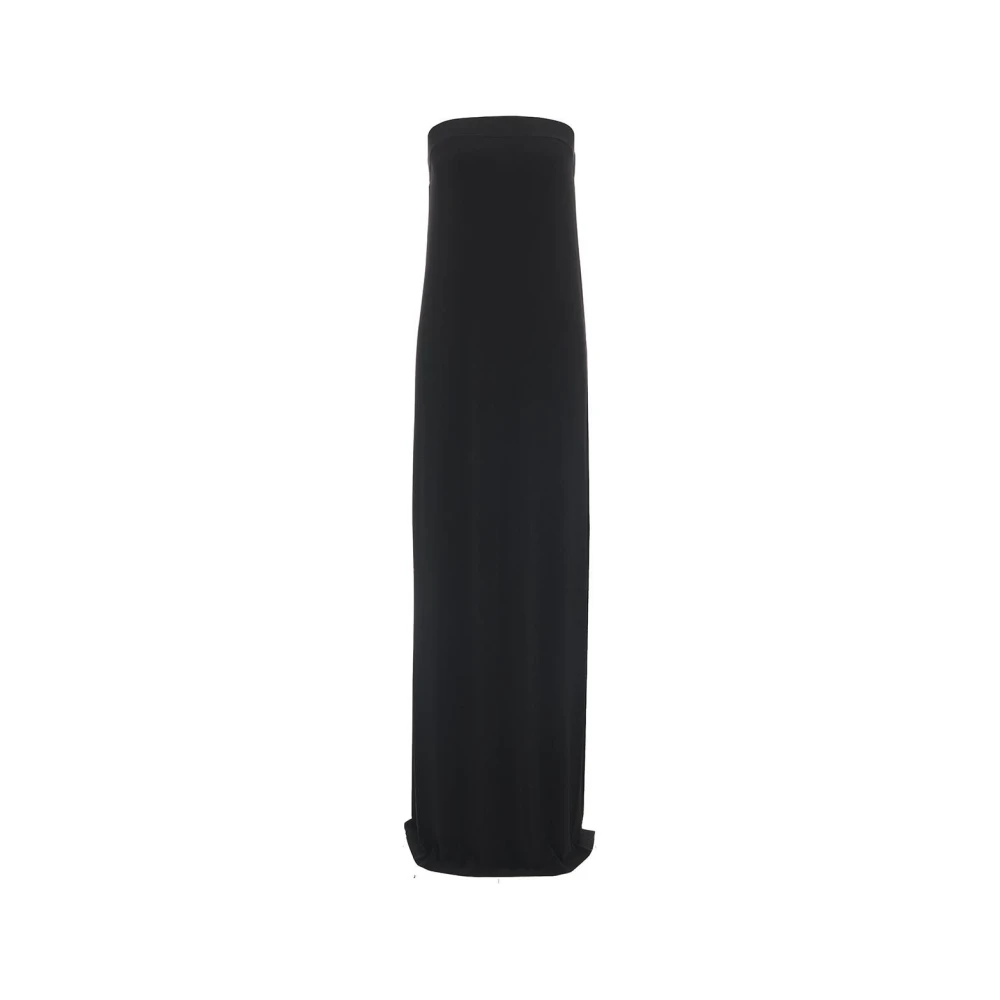 Norma Kamali Zwarte Strapless Avondjurk Jurk Black Dames