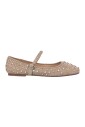 ballerine-en-daim-cloute