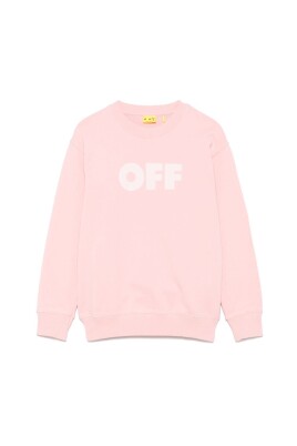 sweat-shirt-rose-bubblegum-avec-logo-imprime