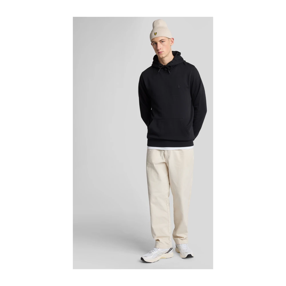Lyle & Scott Middenlagen Superfijne Pullover Hoodie Brown Heren