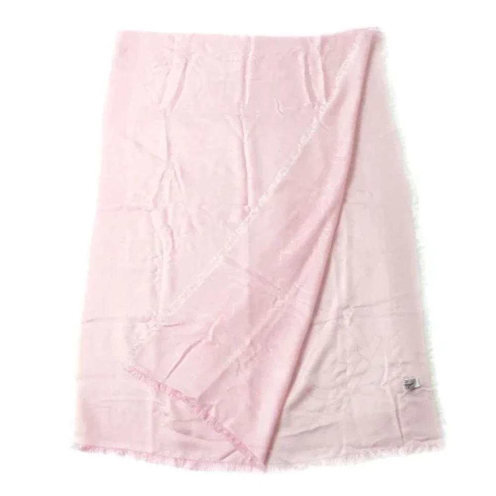 Salvatore Ferragamo Pre-owned Wool scarves Pink Dames
