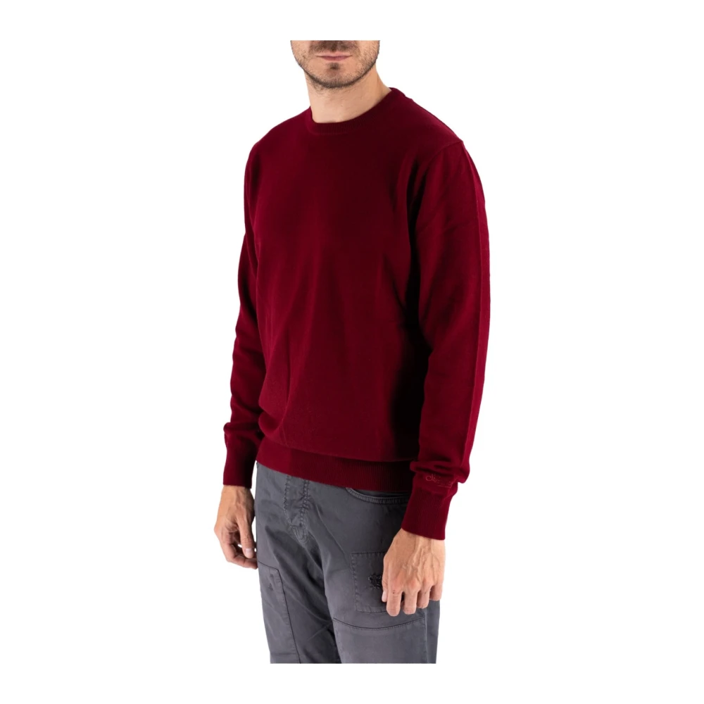 Mc2 Saint Barth Men's Red Round-Neck Knitwear