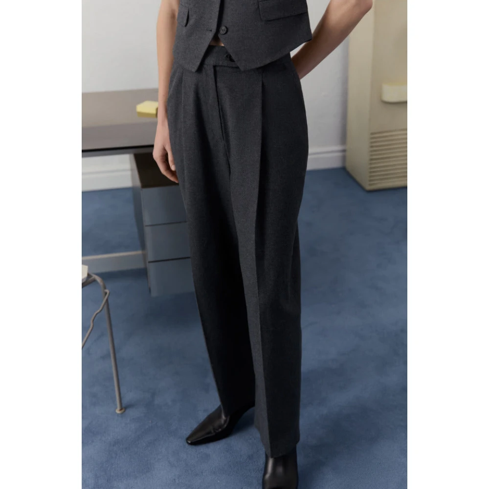The New Society Jogger-style Tailored Pants Gray Dames