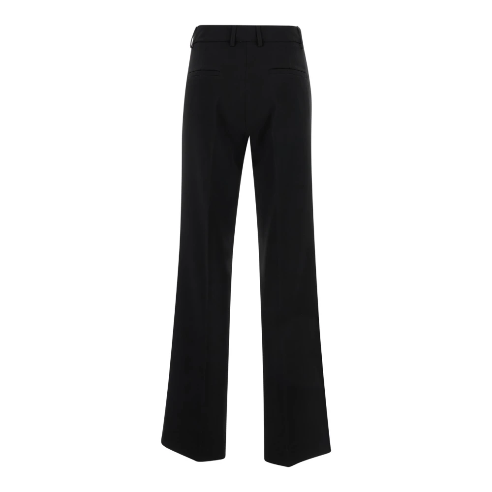 Plain Units Zwarte Straight Cady Broek Black Dames