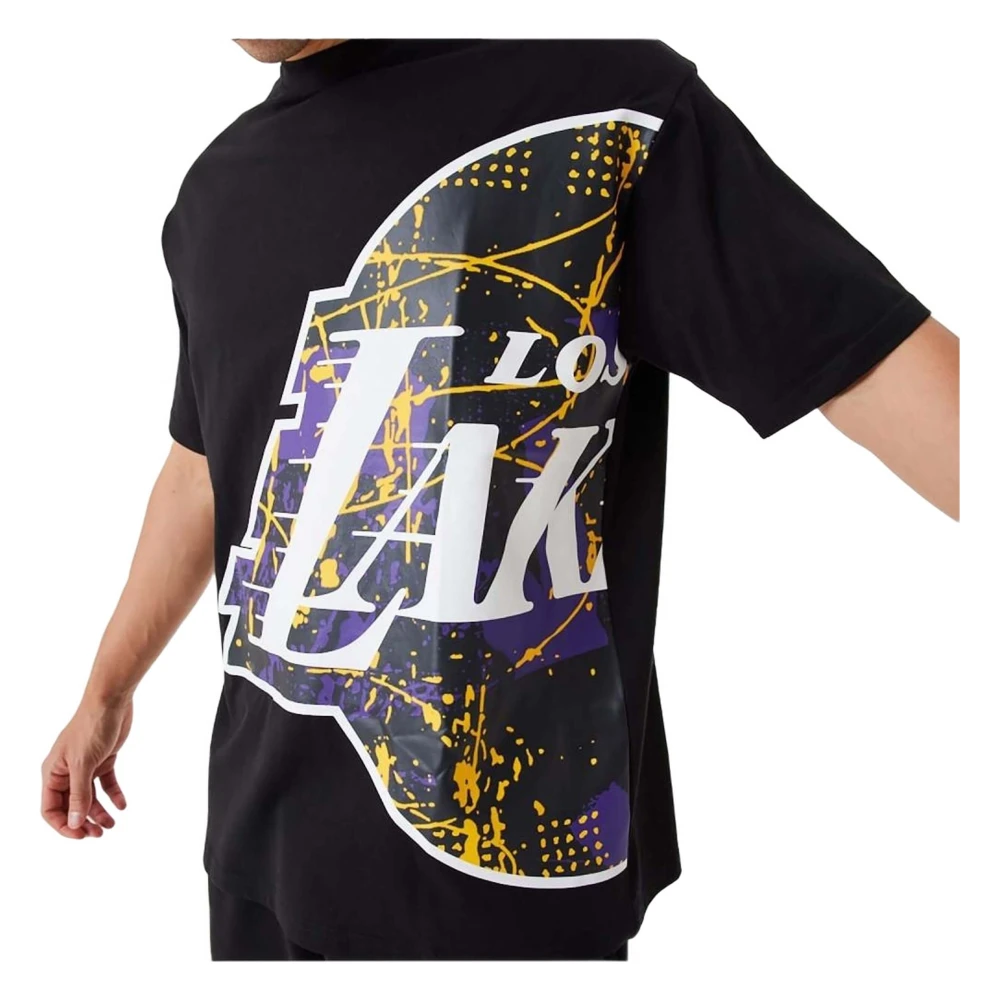 new era Los Angeles Lakers T-shirt Black Heren