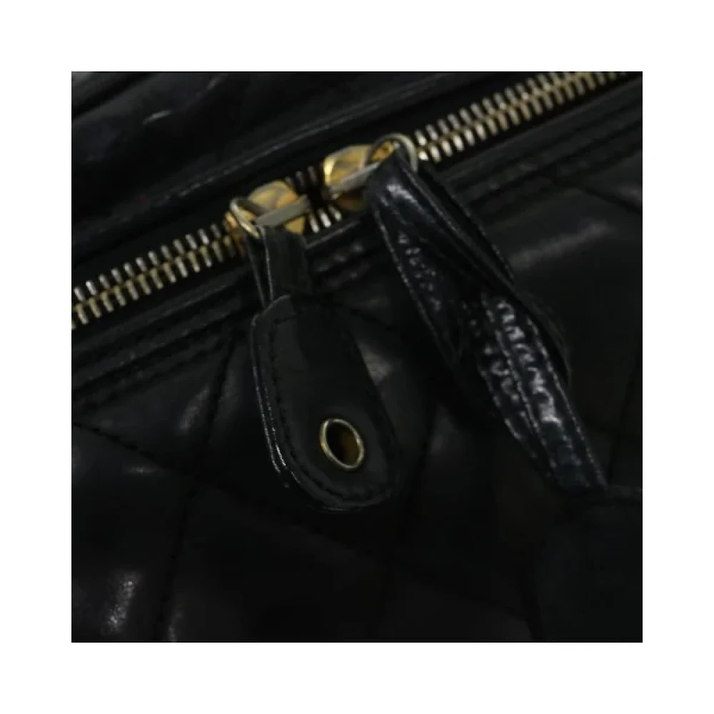 Chanel Vintage Pre-owned Leather home-office Black Dames