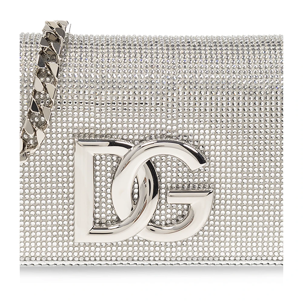 Dolce & Gabbana Schoudertas met kristallen Gray Dames
