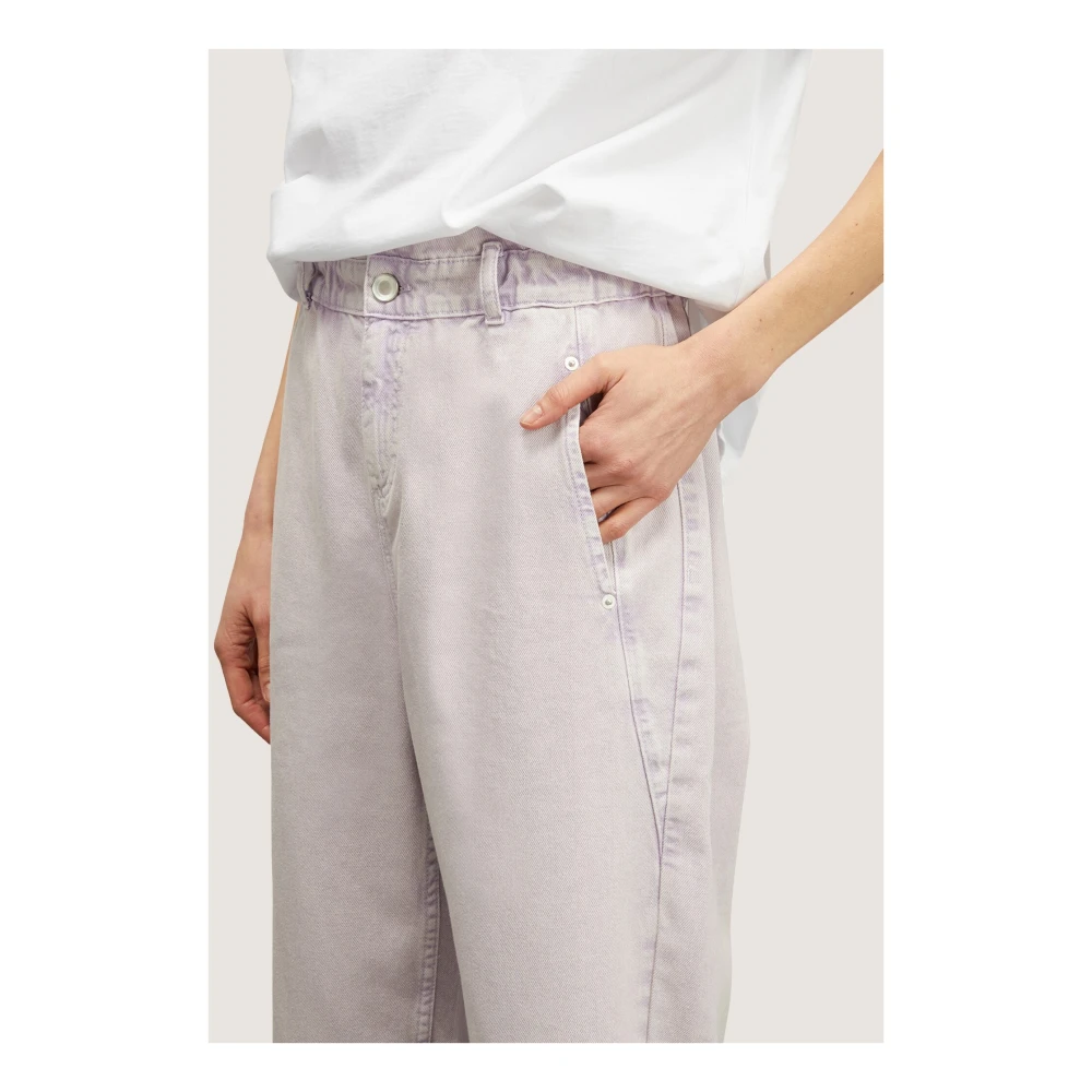 Motivi Kleurrijke Paperbag Jeans Purple Dames