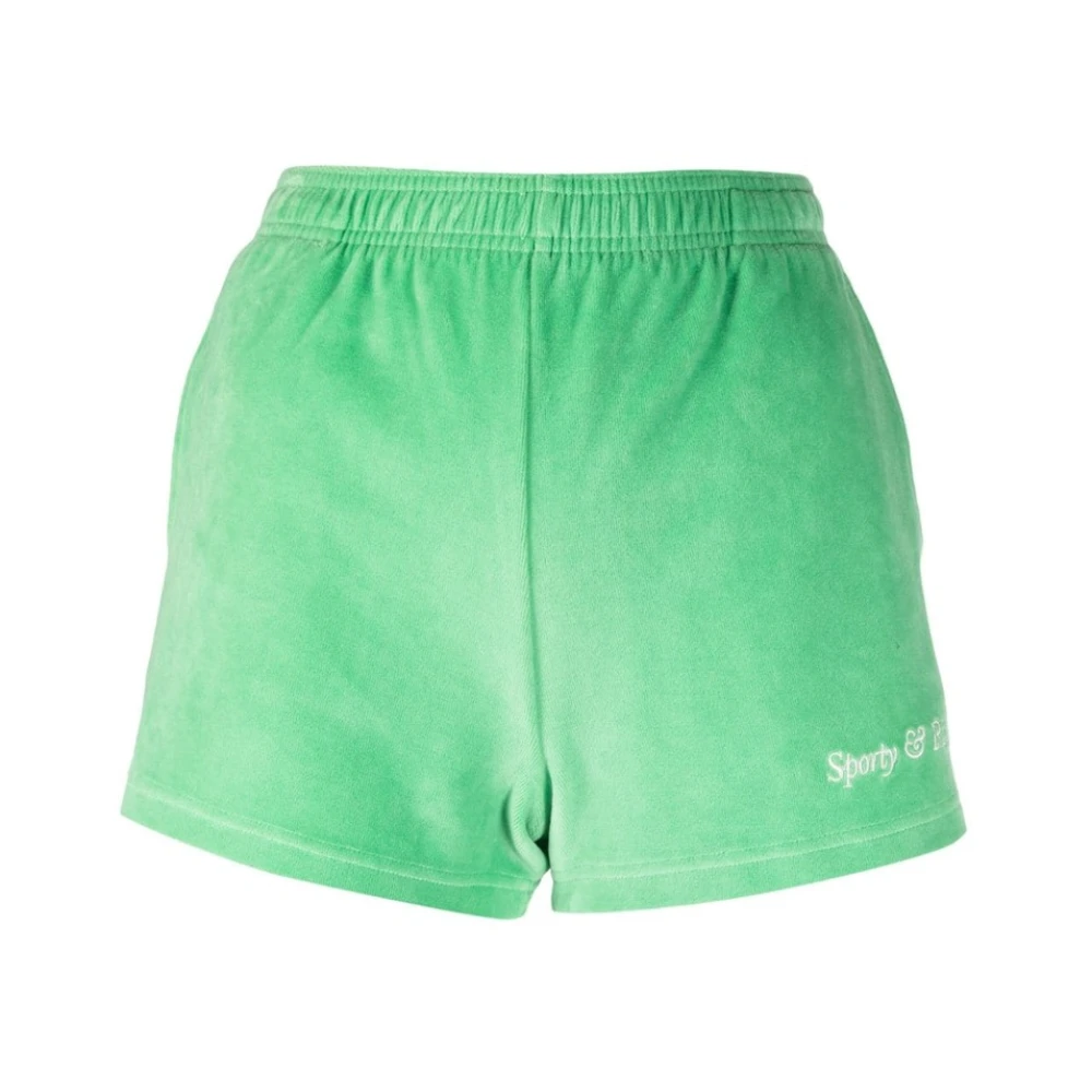 Sporty & Rich Short Shorts Green Dames