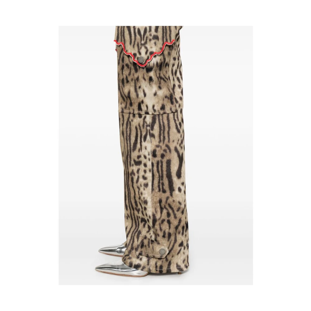 Siedrés Beige Casual Broek met Zakken Brown Dames