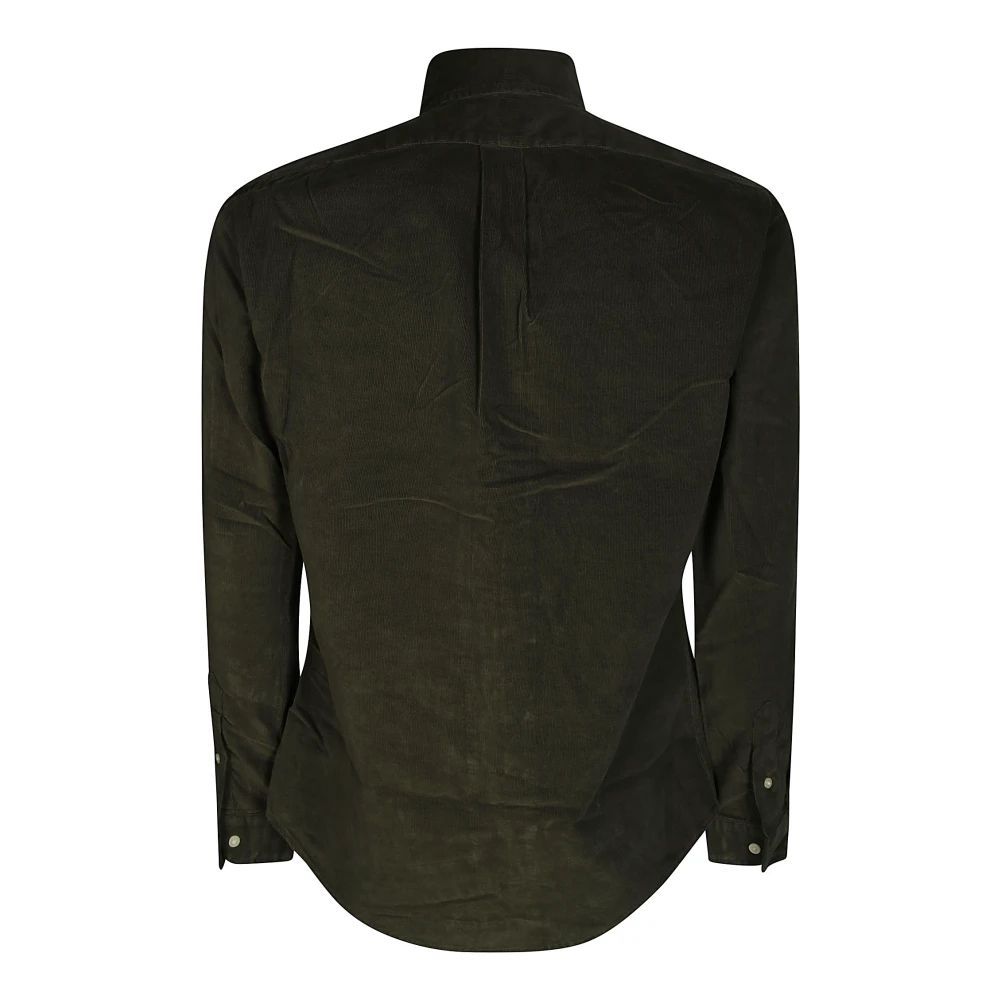 Polo Ralph Lauren Ribfluwelen Overhemd Casual Stijlvol Modieus Green Heren