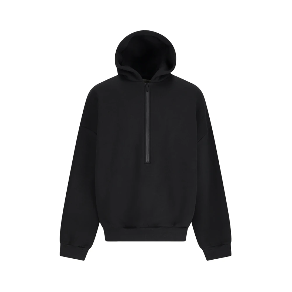 Fear Of God Men's Black Hoodies, M, Athletic Halfzip Hoodie