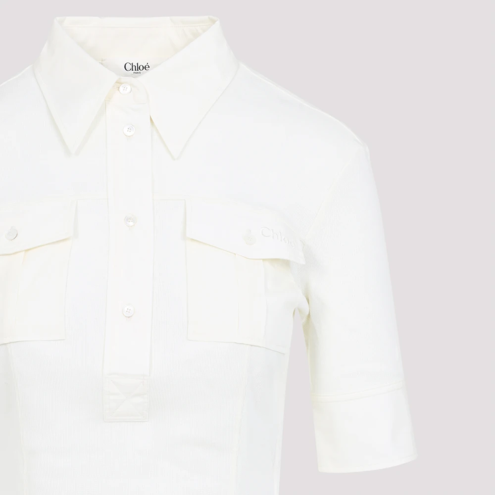 Chloé Witte T-shirt voor vrouwen White Dames