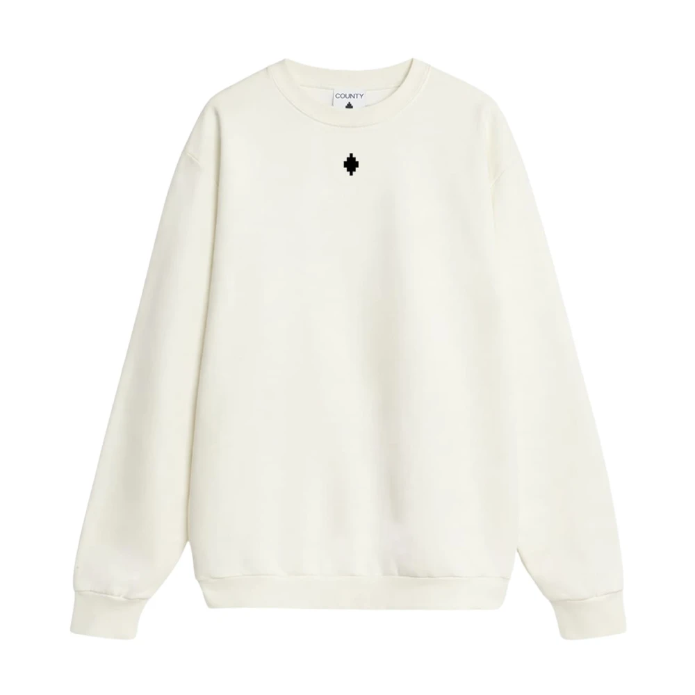Marcelo Burlon White Sweatshirts, Male, S, Cocco Sweatshirt