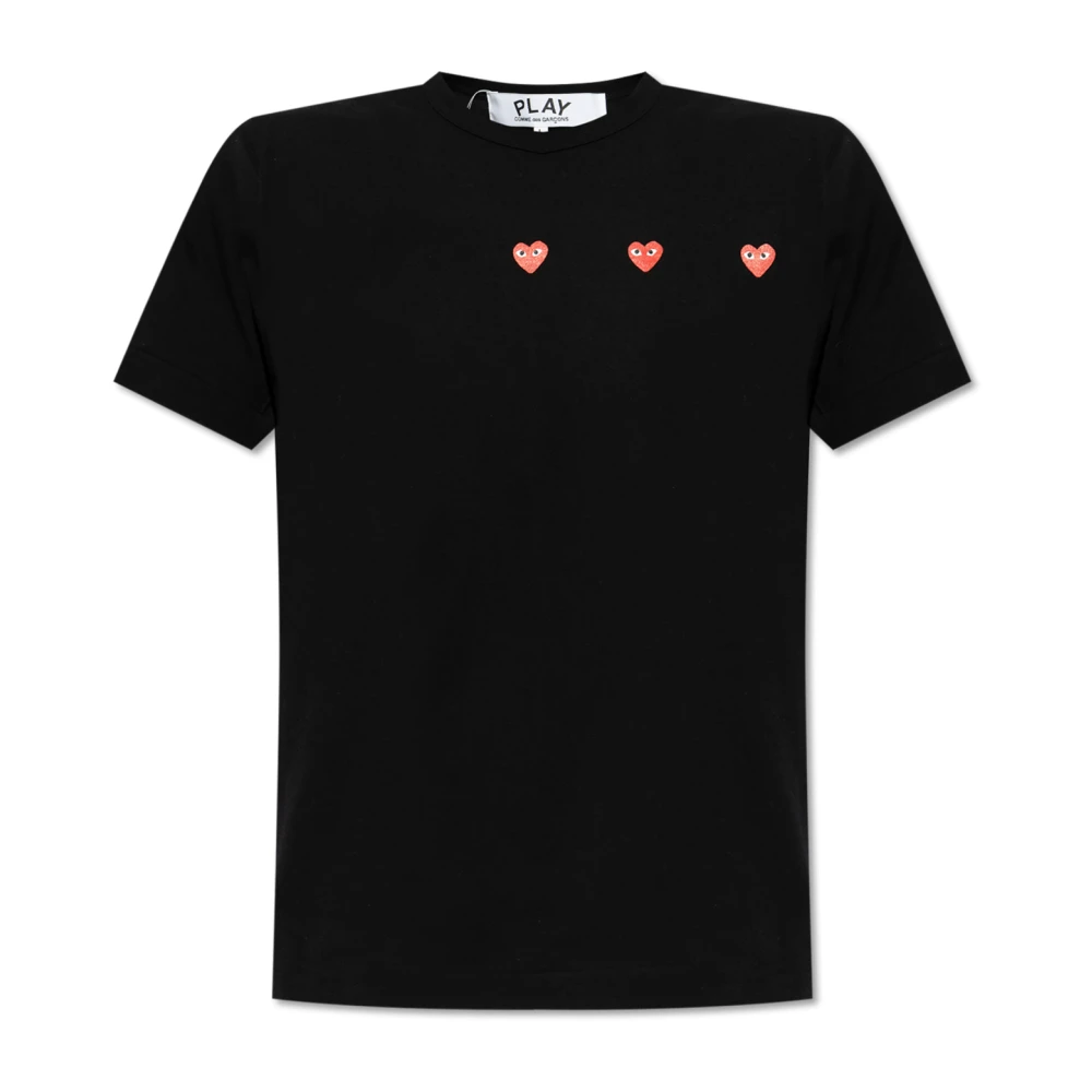 Comme des Garçons Play T-shirt met logo Black Heren