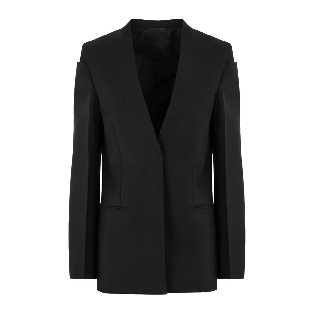 Givenchy Collarless Blazer Black Dames