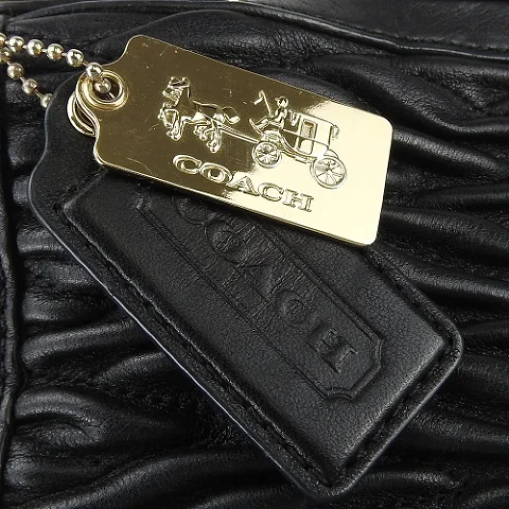 Coach Pre-owned Leather handbags Black Dames