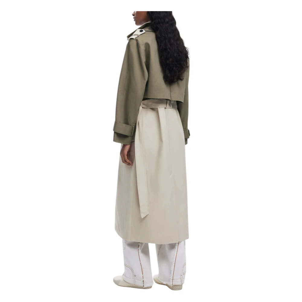 Desigual Katoenen Dames Parka en Trenchcoat Multicolor Dames