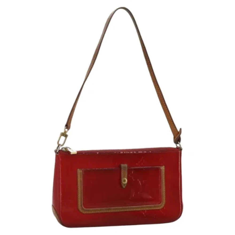 Louis Vuitton Vintage Pre-owned Leather pouches Red Dames