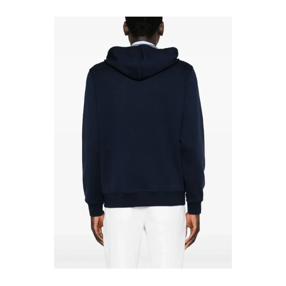BRUNELLO CUCINELLI Luxe capuchontrui voor garderobe Blue Heren