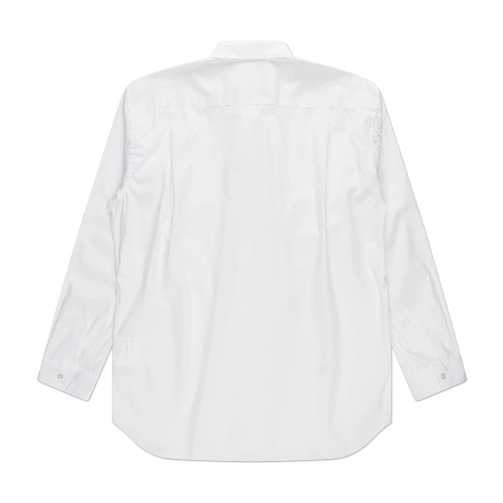 Comme des Garçons Klieke Kraag Overhemd White Heren