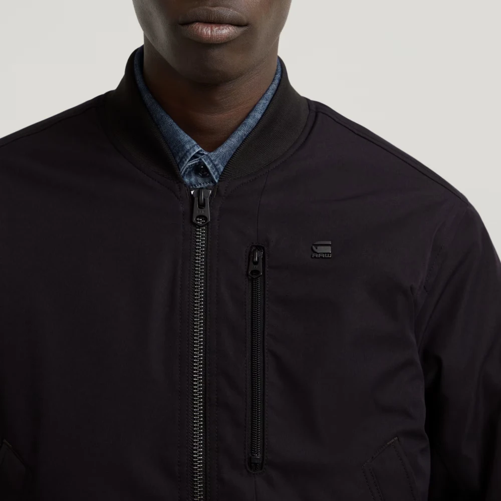 G-Star Tech Bomberjack met Ribafwerking Black Heren