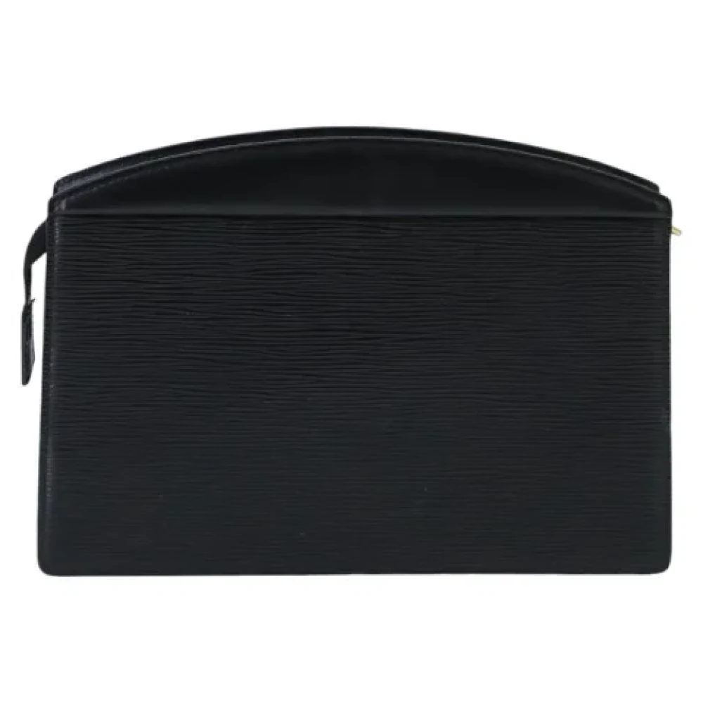 Louis Vuitton Vintage Pre-owned Leather pouches Black Dames