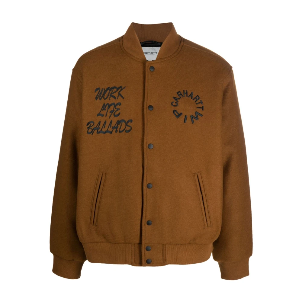 Carhartt WIP Varsity Bomber Jacks Brown Heren