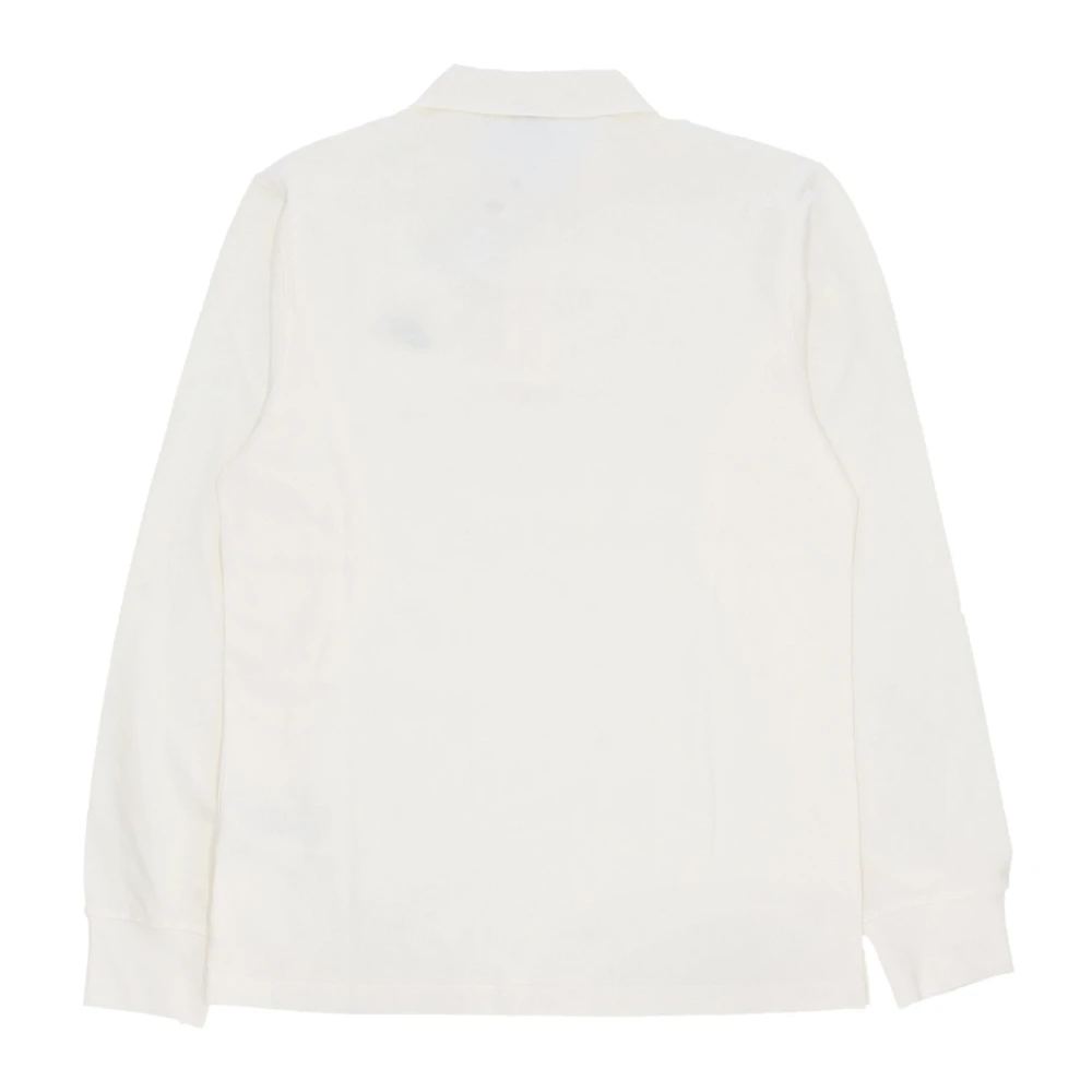 Nike Lange Mouw Polo Club Shirt White Heren