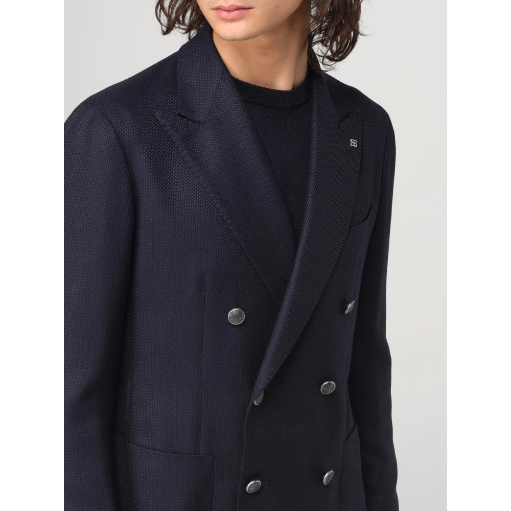 Tagliatore Dubbelbreasted jas Blue Heren