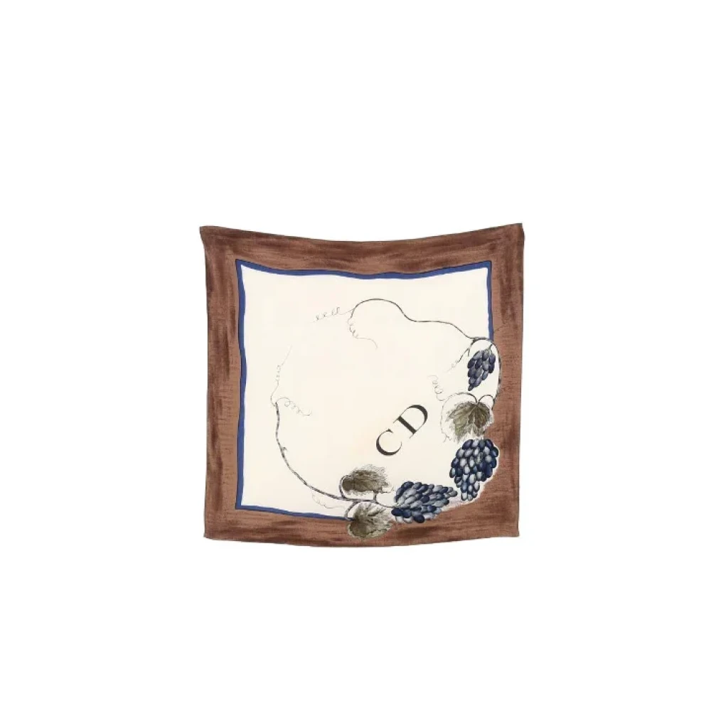 Dior Vintage Pre-owned Silk scarves Multicolor Dames