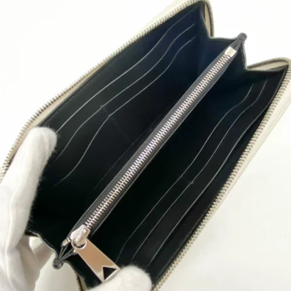 Bottega Veneta Vintage Pre-owned Leather wallets White Dames
