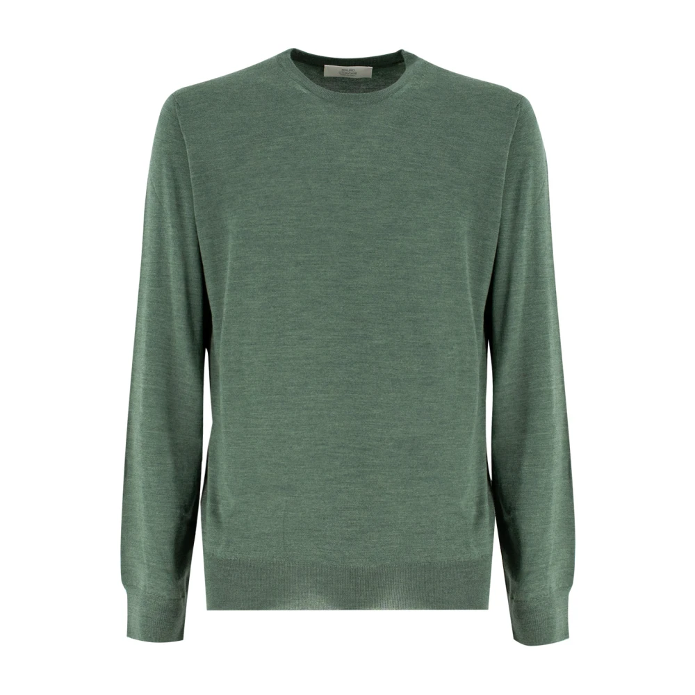 Mauro Ottaviani Elegant Crew Neck Sweater Green Heren