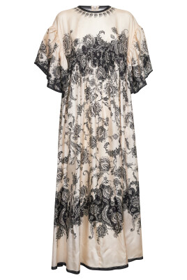 robe-kaftan-en-soie-a-imprime-floral