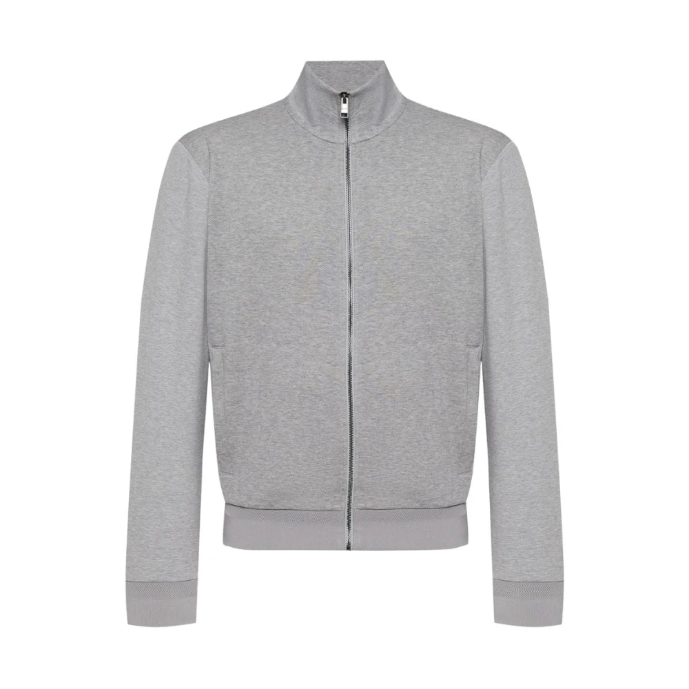 Hugo Gray Zip-Throughs, Male, 2XL, Knitwear