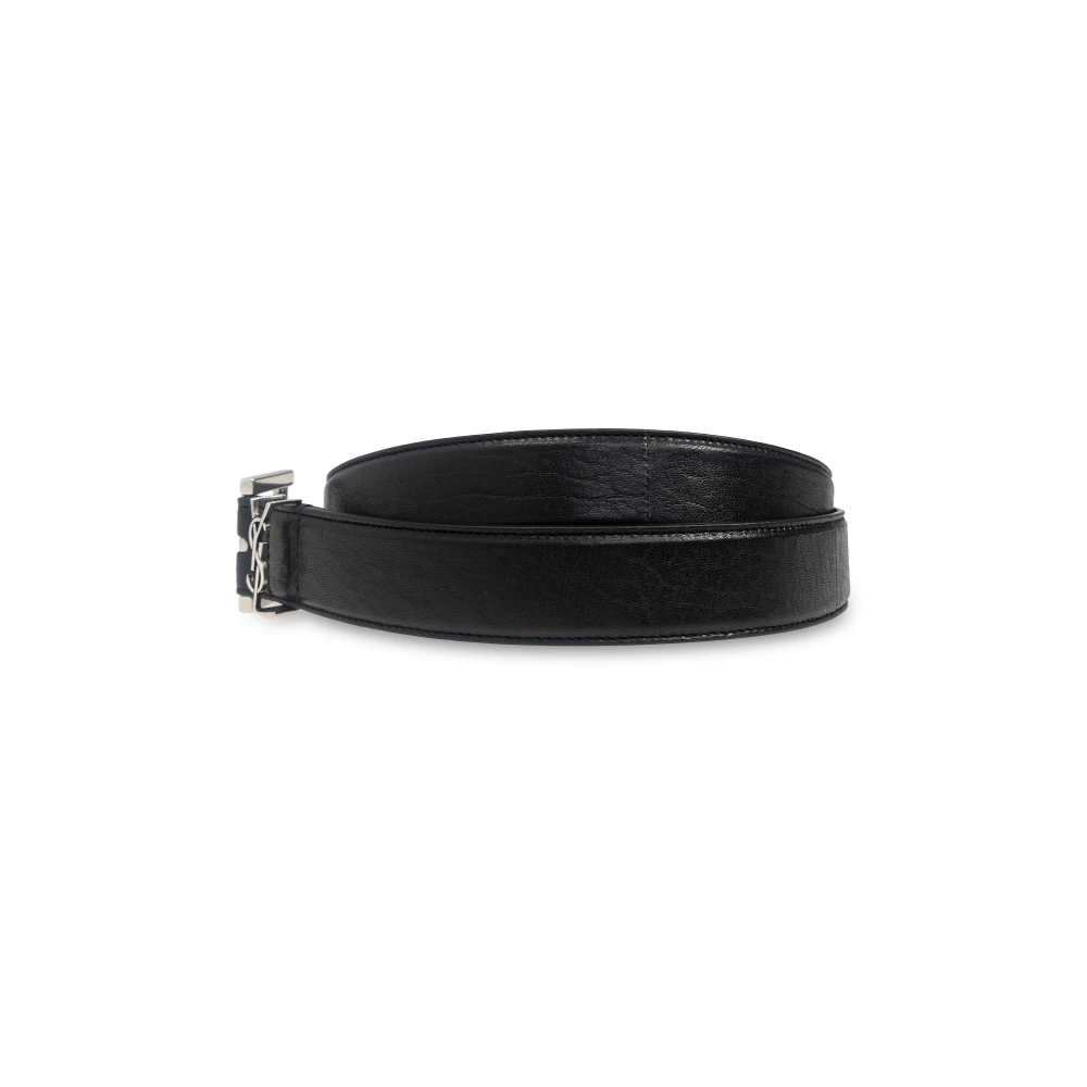 Saint Laurent Cassandre Riem Black Heren