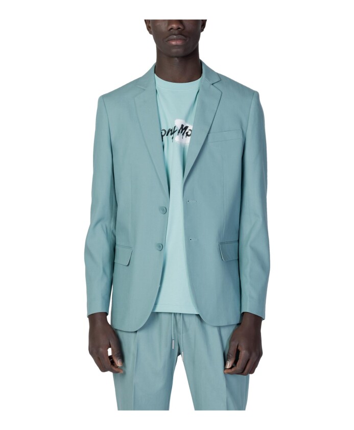 blazer-vert-boutonne-col-revers