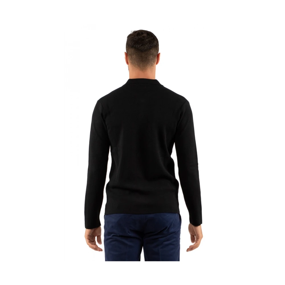 Daniele Fiesoli Herenoverhemd Klassieke Stijl Black Heren