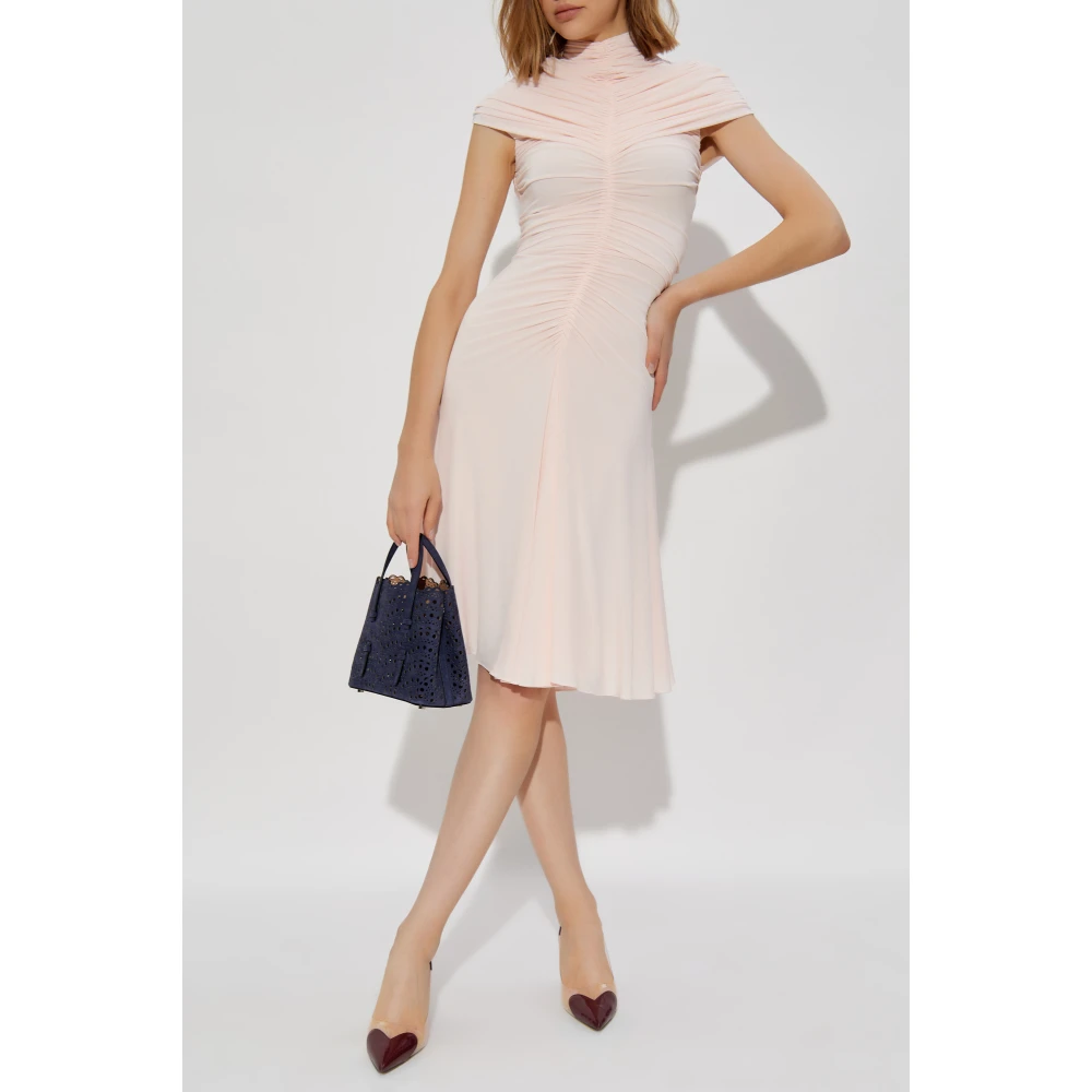 Alaïa Gedrapeerde Jurk Pink Dames