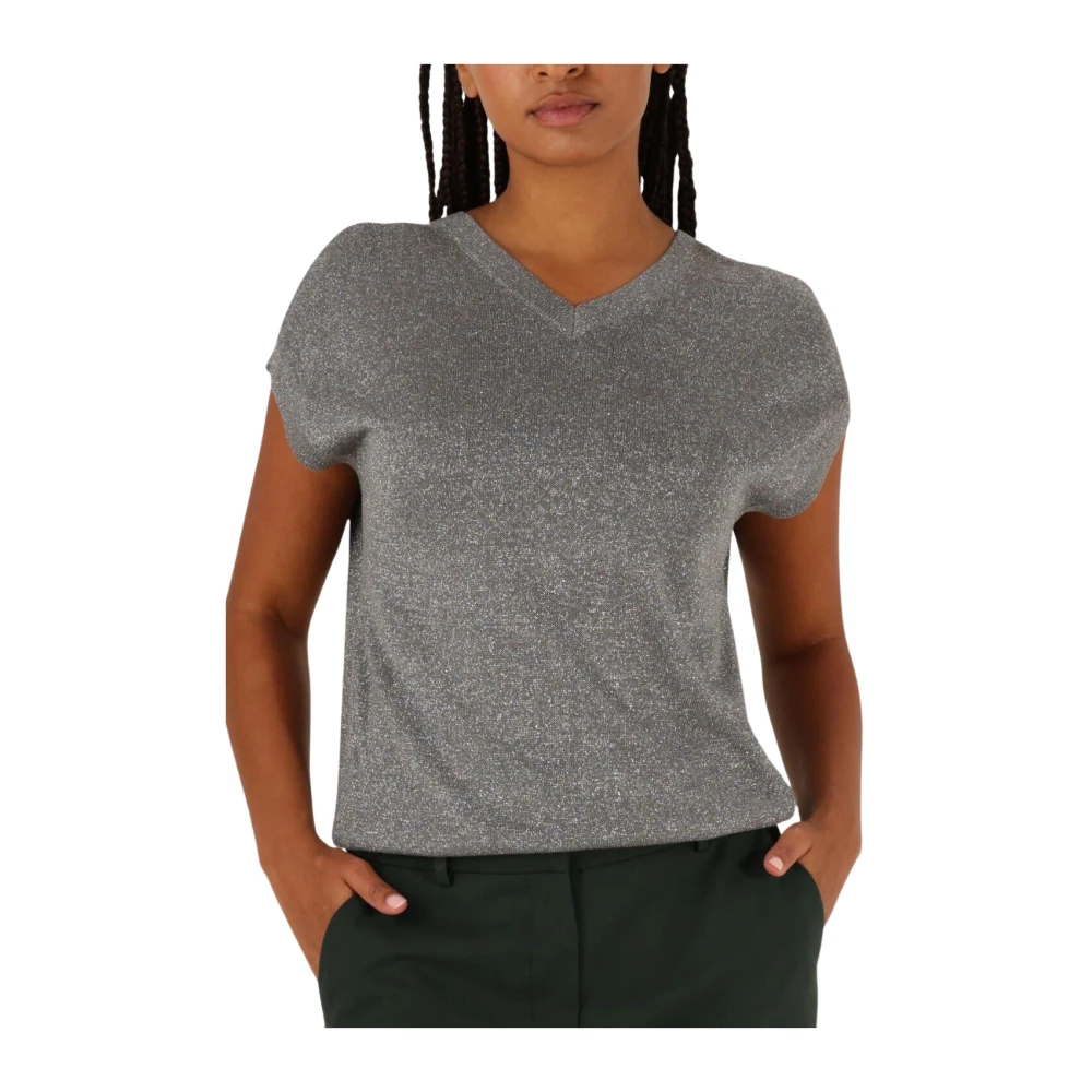 Beaumont Zilveren Dion Pullover Top Gray Dames