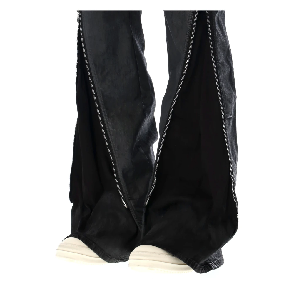 Rick Owens Zwarte Boot Cut Denim Jeans Black Heren