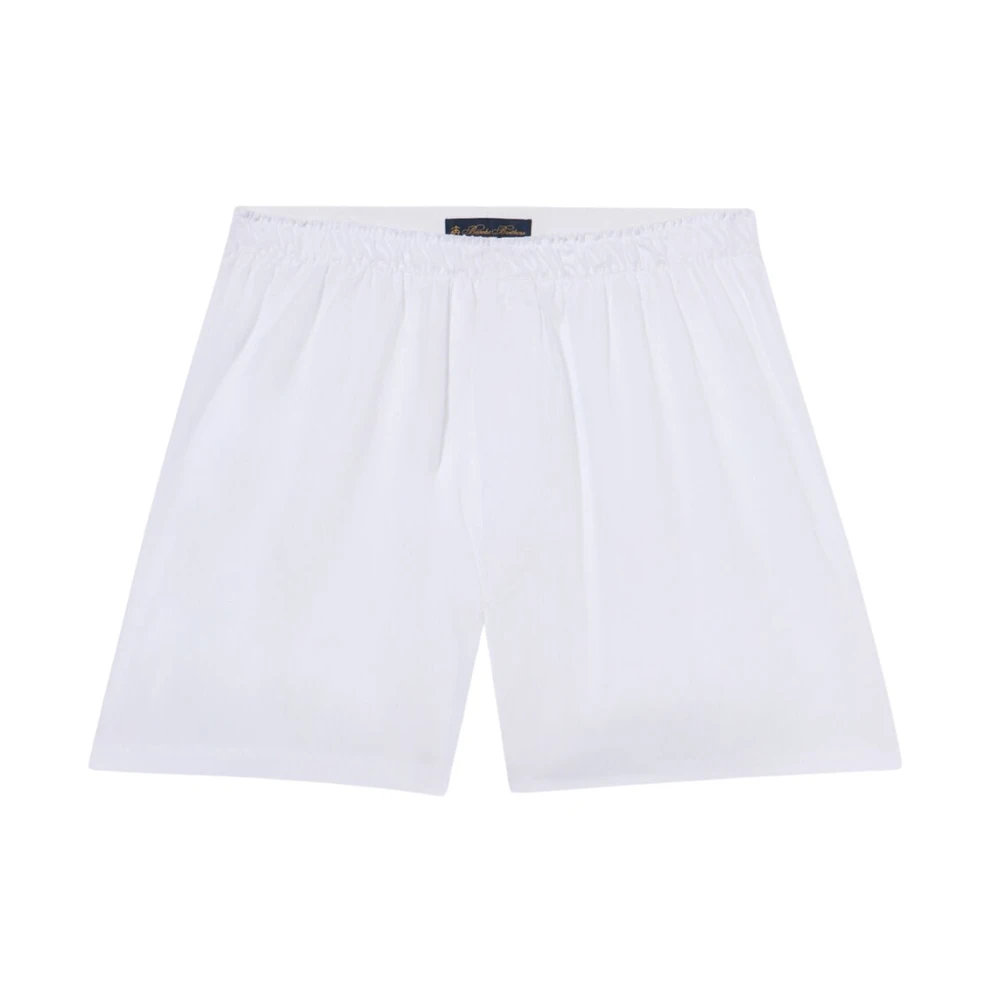 Brooks Brothers Mannelijk Wit Ondergoed Heren, 2XL, Katoen, Effen Katoenen Boxershorts