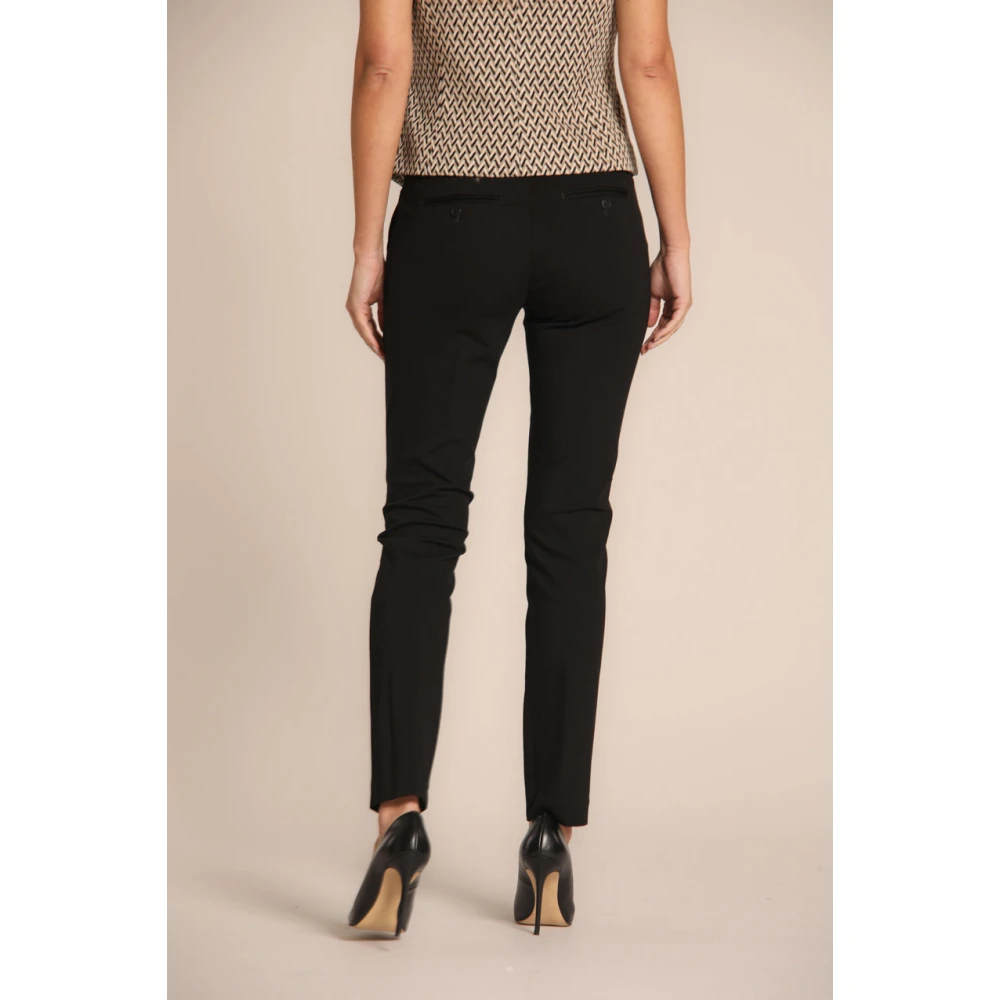 Mason's Slim Fit Chino Broek voor Vrouwen Black Dames