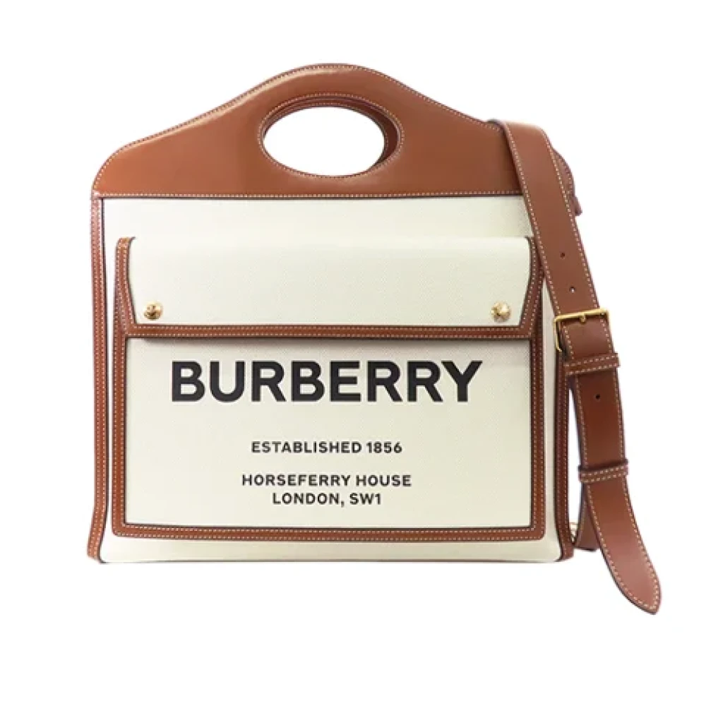 Burberry Vintage Pre-owned Leather handbags White Dames