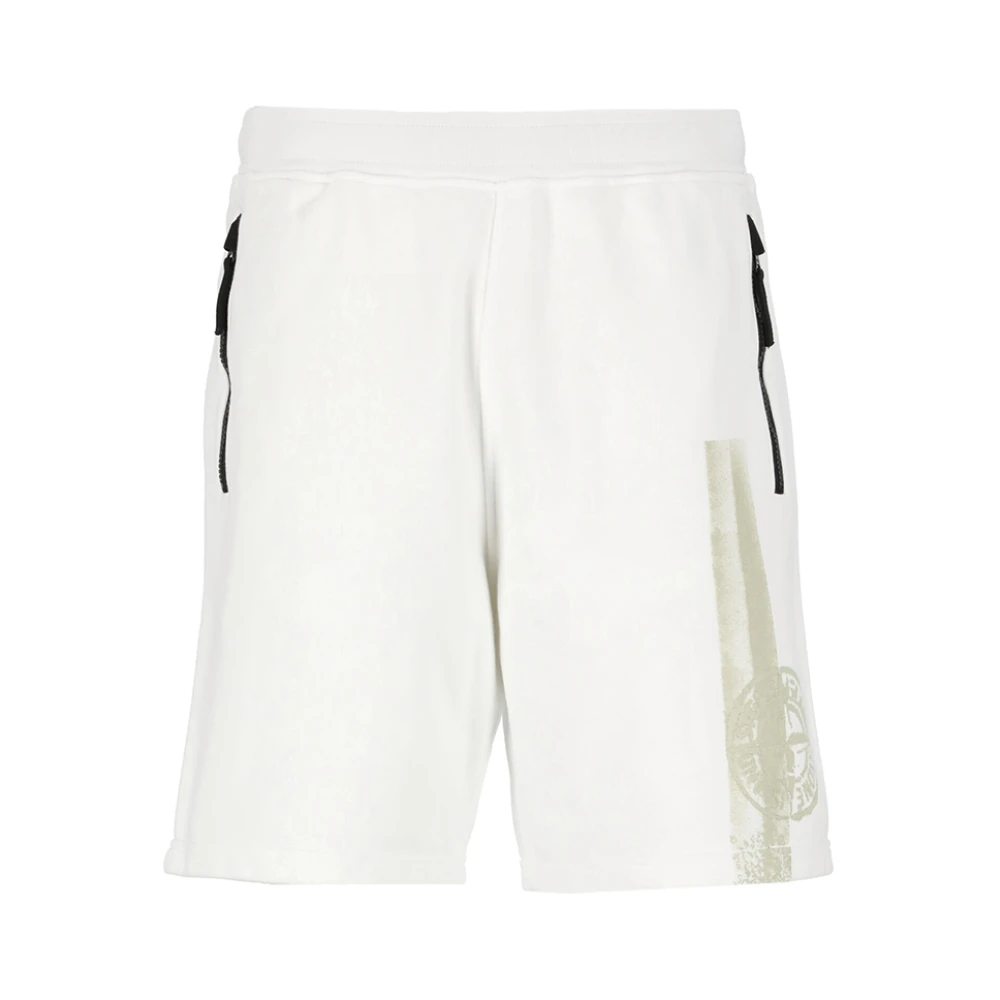 Stone Island Casual Shorts White Heren