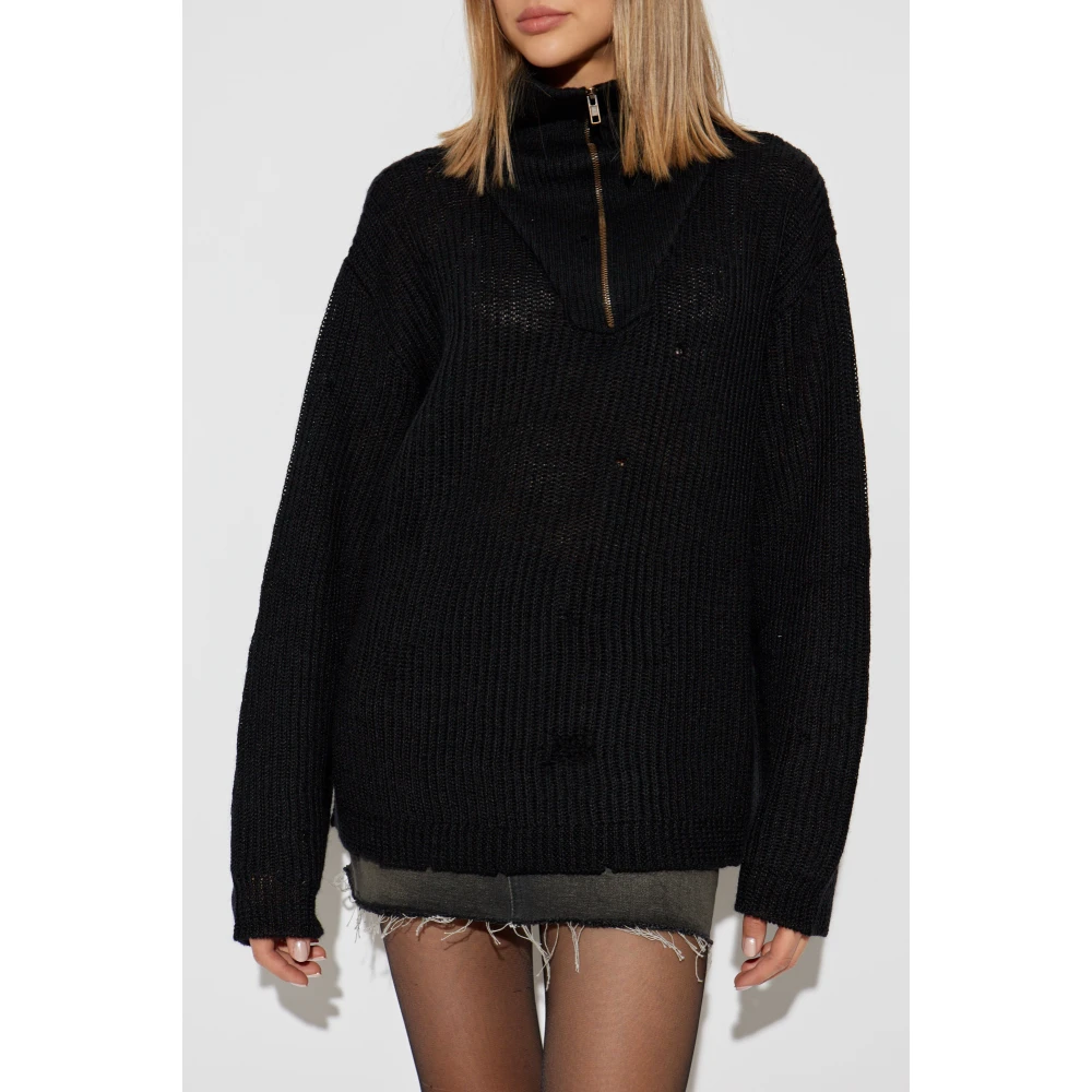 Maison Margiela Trui met vintage-effect Black Dames